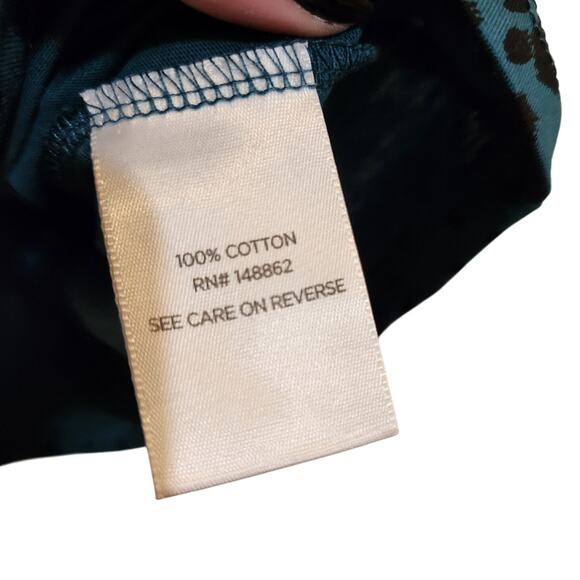 Torrid Green Leopard Heritage Jersey V-Neck Relaxed Fit T-Shirt Casual Tee 2X - Picture 9 of 10